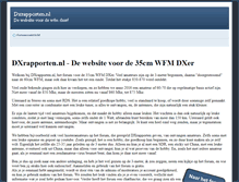 Tablet Screenshot of dxrapporten.nl